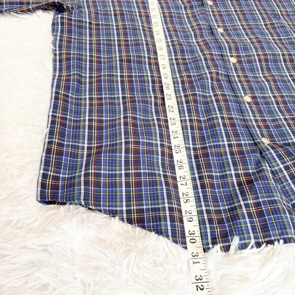 Chaps Men’s XL Button Down Shirt Plaid Long Sleeve Casual Easy Care - Picture 5 of 8